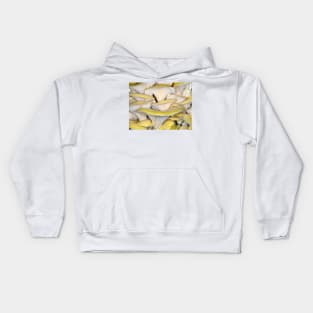 Golden oyster mushrooms Kids Hoodie